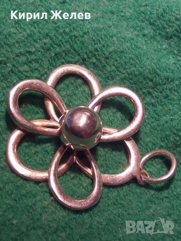 СРЕБЪРНО ЦВЕТЕ КРАСИВ МЕДАЛЬОН 19445, снимка 4 - Колиета, медальони, синджири - 31594587