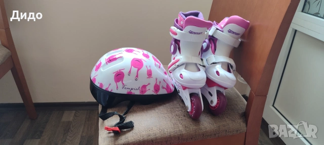 Детски регулируеми ролери Baby skate set Pink TEMPISH Размер 26-29, снимка 3 - Ролери, кънки - 53904082