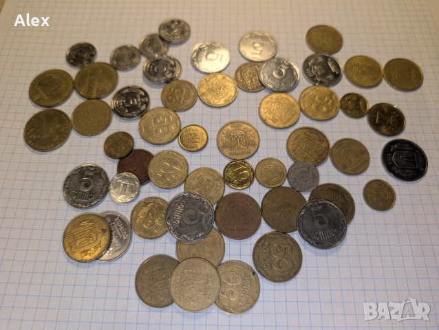 Лот от монети гривни Украйна