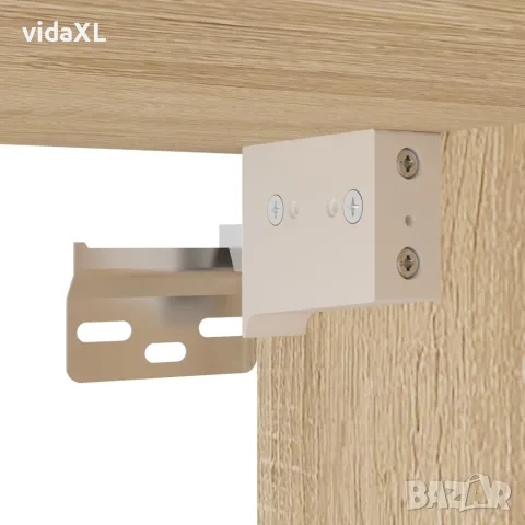 vidaXL Висок шкаф, сонома дъб, инженерно дърво, снимка 10 - Бюфети - 56146723