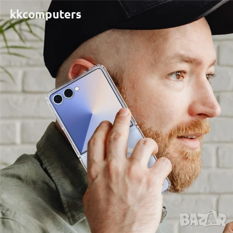Прозрачен Калъф за Samsung Galaxy Z Flip7 5G с MagSafe Съвместимост + Скрийн Протектор, снимка 4 - Калъфи, кейсове - 51121192