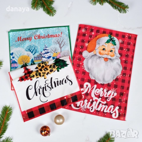 6117 Кухненска коледна кърпа за ръце, 58x40 см