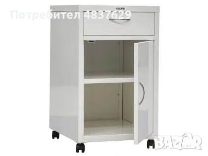 Медицински метален контейнер / Метално болнично шкафче, снимка 2 - Басейни и аксесоари - 56230431