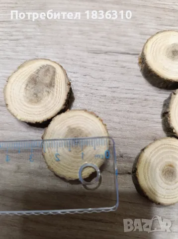  Дървени шайбй от акация , снимка 3 - Декорация за дома - 49638152