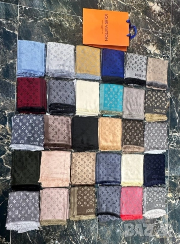 шалове louis vuitton burberry hermes , снимка 9 - Шалове - 52022979