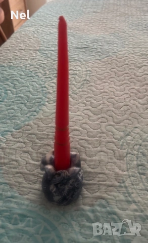 Керамична купа и свещник комплект, снимка 2 - Други - 54257291