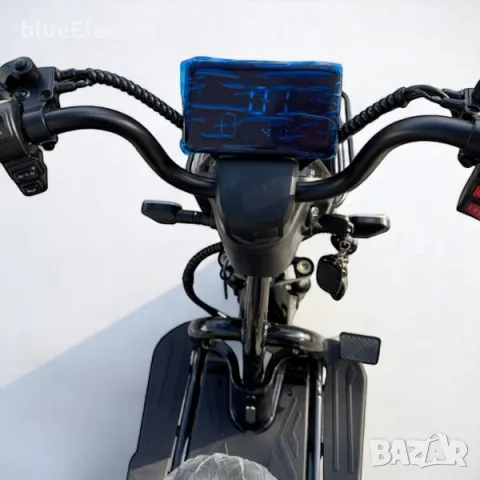 Двуместна електрическа триколка blueElectric Pudding 1800W | 48V | 23Ah | OLIVE GREEN, снимка 5 - Мотоциклети и мототехника - 50018048