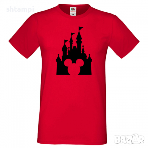 Мъжка тениска Mickey Head Disney Castle Подарък,Изненада,Рожден ден, снимка 9 - Тениски - 36576011