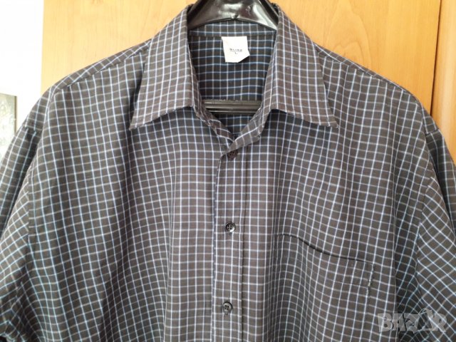 Мъжка риза къс ръкав на квадратчета 41/42, снимка 2 - Ризи - 29157454