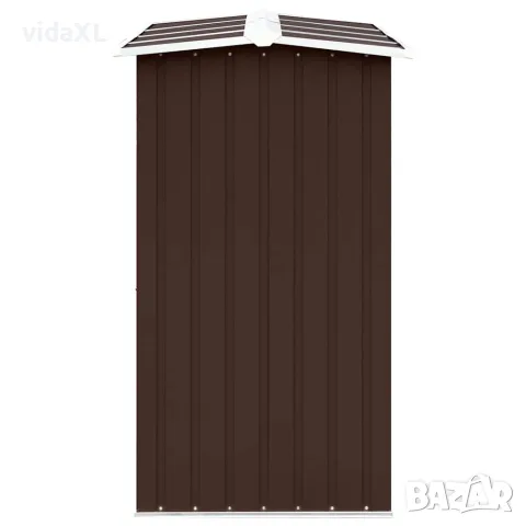 vidaXL Навес за дърва, поцинкована стомана, 330x92x153 см, кафяв, снимка 4 - Дърва за огрев - 56147672