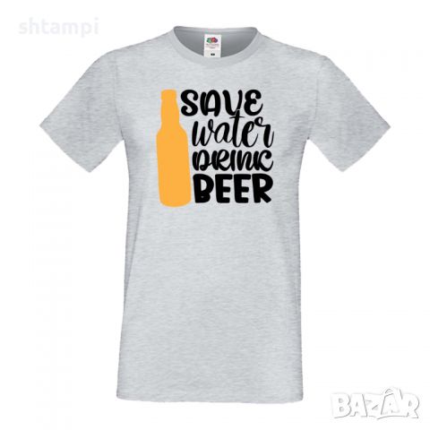 Мъжка тениска Save Water Drink Beer 5,Бира,Бирфест,Beerfest,Подарък,Изненада,Рожден Ден, снимка 2 - Тениски - 36387465