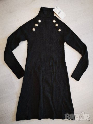 Черна рокля Зара Zara, снимка 7 - Рокли - 30977972