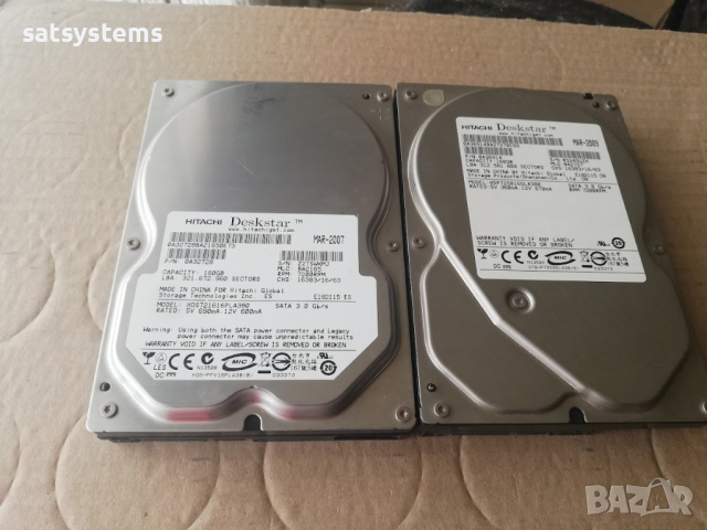 Хард диск Hitachi HDS721616PLA380 160GB SATA 3.0Gb/s, снимка 2 - Твърди дискове - 27550569