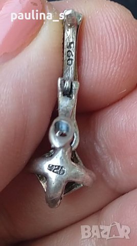 Винтидж / Два чифта / Сребърни обеци с карнеол и марказити и циркони / проба 925 , снимка 6 - Обеци - 37965356