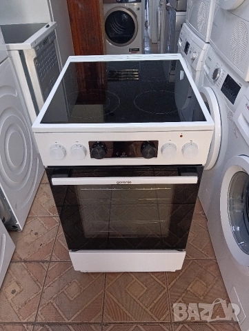 Като нова тясна 50см свободно стояща печка с керамичен плот Gorenje с две години гаранция!