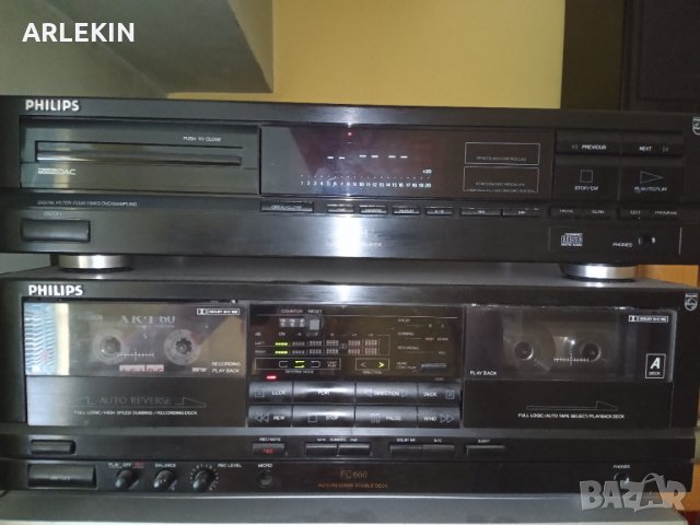 Двукасетачен Дек PHILIPS Филипс , снимка 4 - Аудиосистеми - 33938945