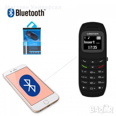 Мини телефон, най-малкият в света мобилен, малък GSM, блутут слушалка с промяна на глас L8STAR BM70, снимка 5 - Други - 29247389
