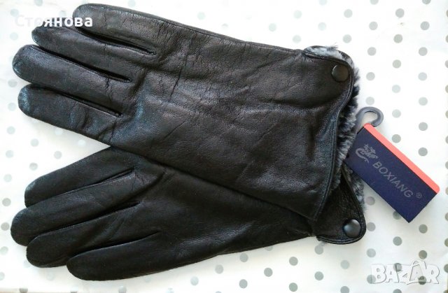 Дамски и мъжки кожени ръкавици, снимка 5 - Ръкавици - 38805799