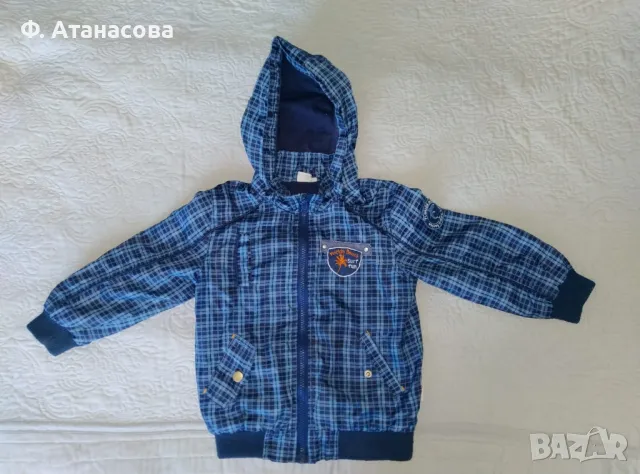 Детско есенно яке за момченце, отлично, размер 98-104, 3-4г., с подарък, снимка 2 - Детски якета и елеци - 48642834