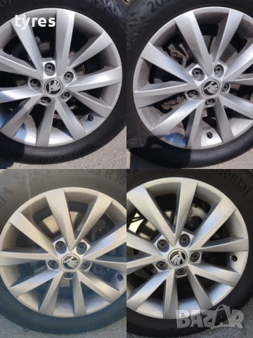 16 цола оригинални джанти+гуми за Skoda Octavia (2014-2020) / Шкода Октавия, снимка 1