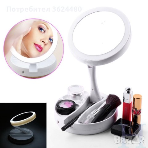  LED ОГЛЕДАЛО ЗА ГРИМИРАНЕ, снимка 2 - Други - 40416086
