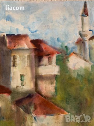 АЛЕКСАНДЪР ИВАНОВ акварел / пейзаж, снимка 1