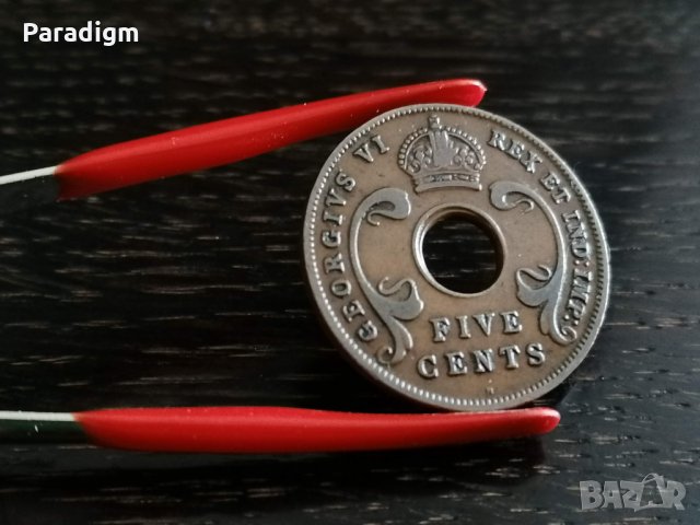 Монета - Източна Африка - 5 цента | 1935г., снимка 2 - Нумизматика и бонистика - 30984634