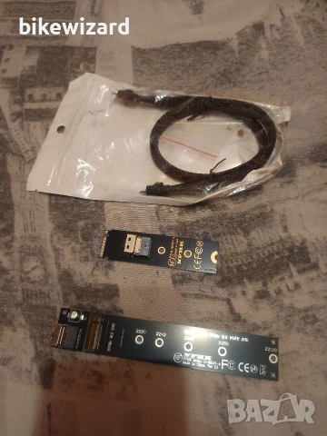 NFHK N-8654Y мъжки към женски, с SFF-8654 конектор за дънна платка SSD 2280/22110 НОВО, снимка 2 - Други - 54284507
