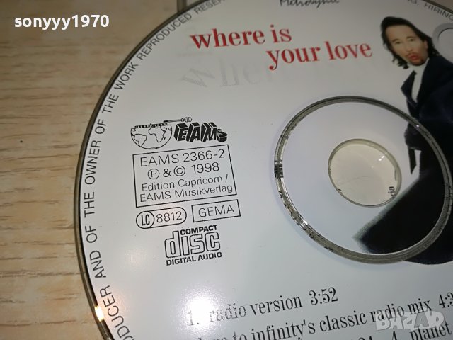 DJ BOBO-WHERE IS YOUR LOVE CD 2104231200, снимка 18 - CD дискове - 40435479