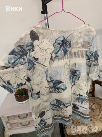 Красива елегантна тениска в размер XL, снимка 12 - Тениски - 44614539