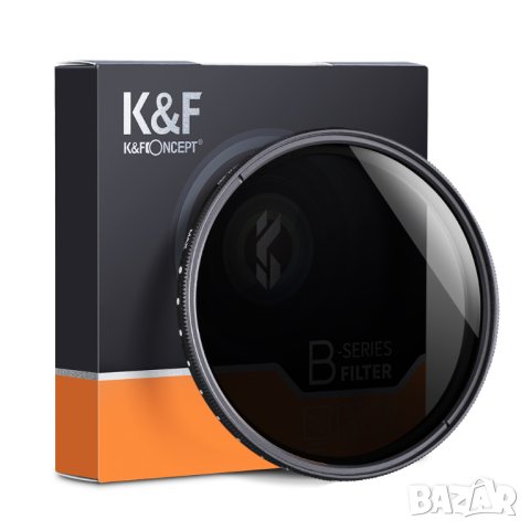 K&F Concept ND филтър с регулируема плътност ND2 ND400 Variable Fader, снимка 1