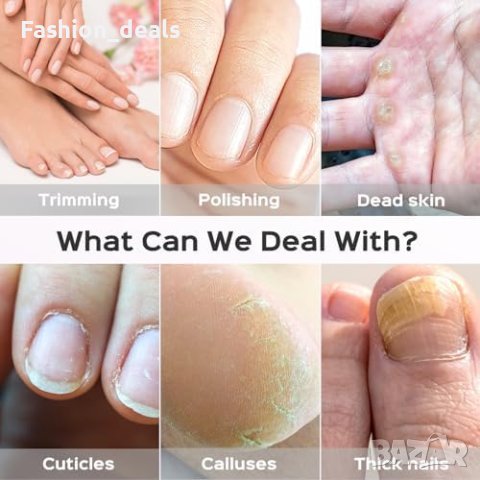 Нов Професионален Комплект Маникюр: Електрическа Пила, 5 Скорости, LED, снимка 5 - Друга електроника - 42745118