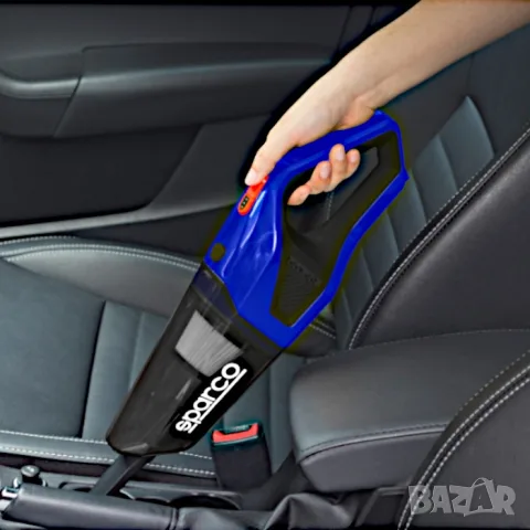 Автомобилна прахосмукачка Sparco 12 V с LED светлина, снимка 7 - Аксесоари и консумативи - 55863415