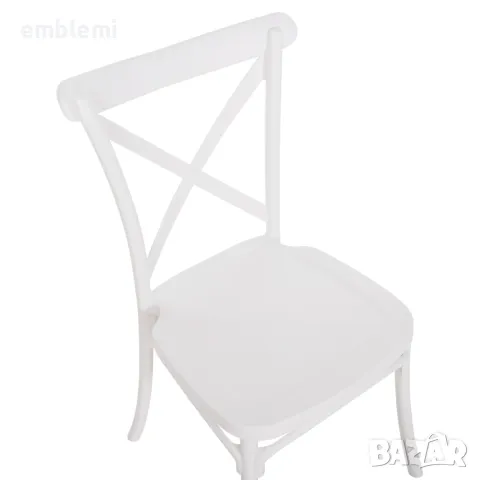 Стол ANJI в бяло трапезен градински, снимка 7 - Столове - 47537375