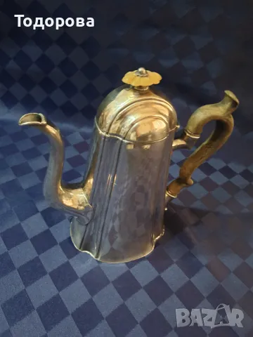 Голяма антична посребрена кана, снимка 2 - Антикварни и старинни предмети - 50052651