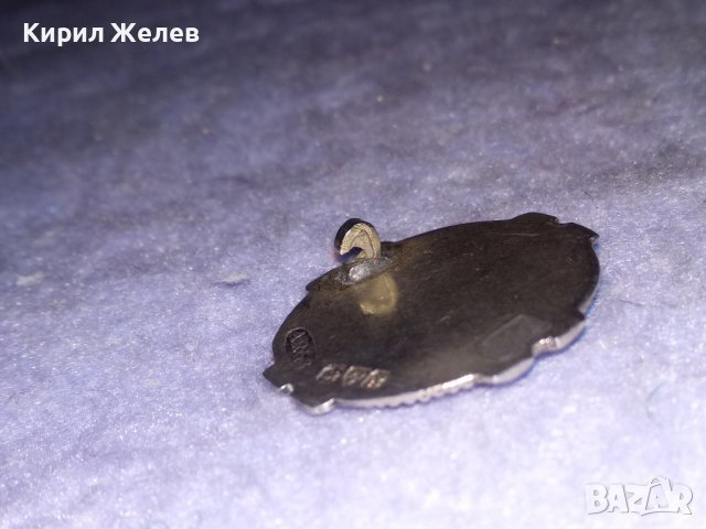 СТАРИННА ВИКТОРИАНСКА СРЕБЪРНА БРОШКА ЗНАЧКА СТЕРЛИНГОВО СРЕБРО 925 АНГЛИЯ с МНОГО МАРКИРОВКИ 36477, снимка 8 - Антикварни и старинни предмети - 39643656