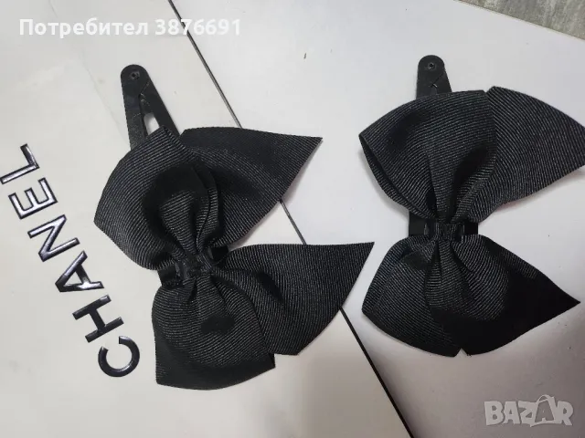 Елегантни шноли за коса Chanel панделки , снимка 4 - Аксесоари за коса - 48146097