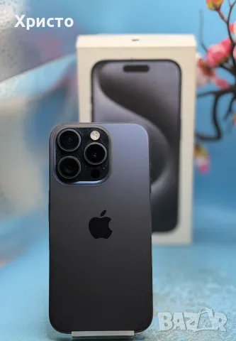 Apple iPhone 15 Pro, 128GB, 5G, Blue Titanium, снимка 6 - Apple iPhone - 56171828