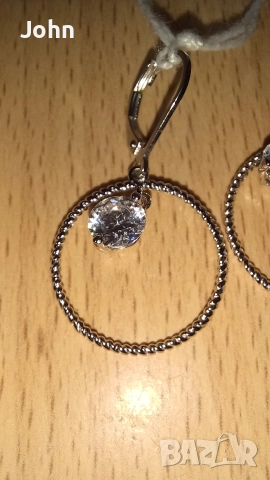 Сребърни Обеци от Англия, снимка 5 - Обеци - 52732590