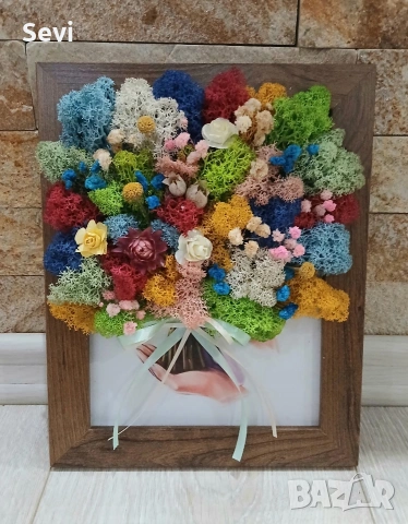 Рамки и кашпи със скандинавски мъх!, снимка 4 - Картини - 49363588