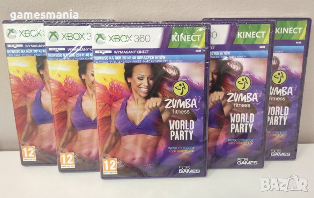 [xbox 360] Чисто НОВИ ! Zumba Fitness World Party / Зумба Фитнес