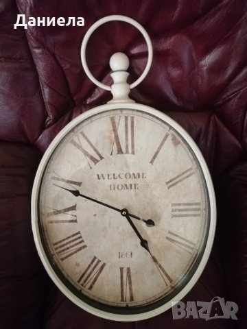 Старинен часовник и барометър, снимка 12 - Стенни часовници - 33873112
