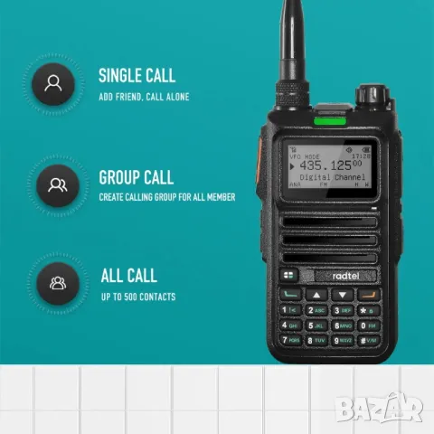 Радиостанция Radtel RT-4D DMR, снимка 3 - Екипировка - 50065162