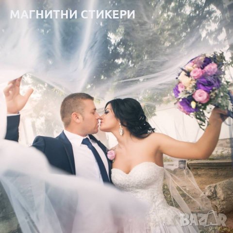 Магнитни стикери, картини върху дърво със снимки за свадба, рождени дни, мотиви за всякакви поводи, снимка 2 - Картини - 30347891