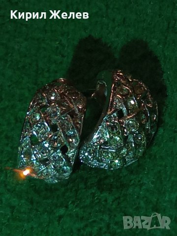 ПОСРЕБРЕНИ или СРЕБЪРНИ КРАСИВИ ОБЕЦИ с КРИСТАЛИ 19439, снимка 11 - Обеци - 31557442