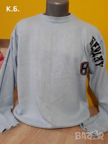 Мъжки пуловер ,,REPLAY" р-е L/XL, снимка 2 - Пуловери - 35033694