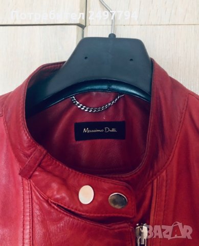 Кожено яке Massimo Dutti, снимка 3 - Якета - 29081144