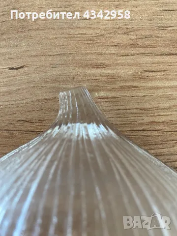 Vintage Hoya Japan crystal.Чинийки в форма на лук., снимка 4 - Антикварни и старинни предмети - 50269596