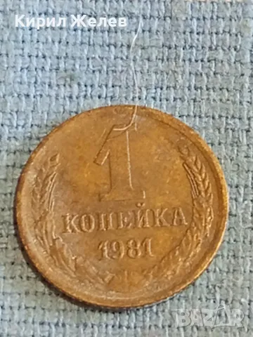 Стара монета 1 копейка 1981г. СССР рядка за КОЛЕКЦИЯ ДЕКОРАЦИЯ 43733