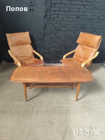 Маса за кафе от тиково дърво и дъб от Børge Mogensen за Fredericia Stolefabrik, 1950 г., снимка 2 - Маси - 53343307